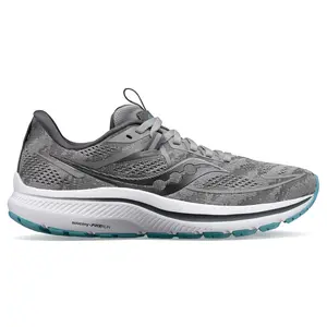 Saucony Womens Omni 21 Wide Running Sneakers Shoes - Grey