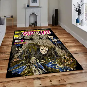 Horror Movie Rug,Movie Rug,Area Rug,Living Room Rug,Fantastic Rug,Minimalist Rug
