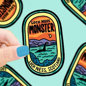 Loch Ness Monster Nessie Cryptid Location Sighting Vinyl Sticker Waterproof