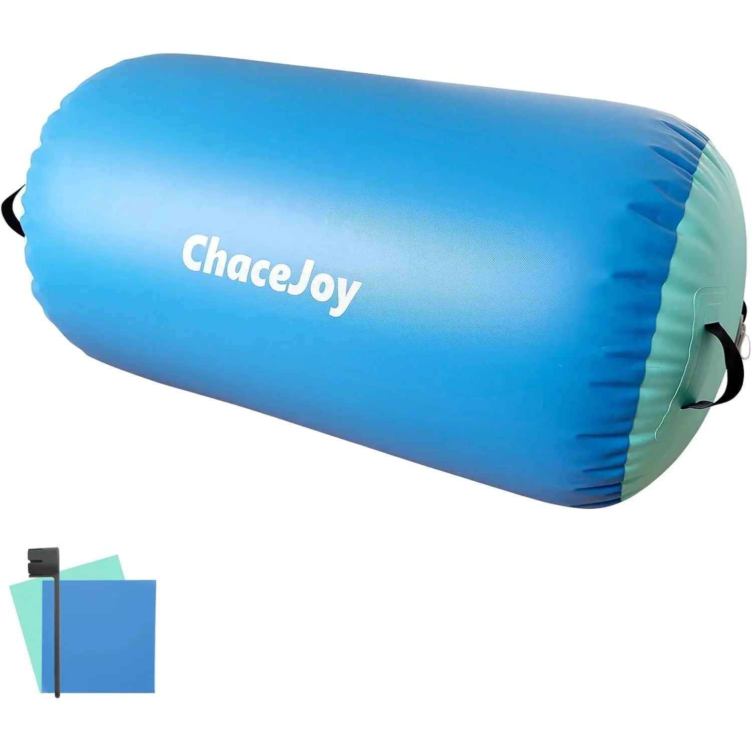 Gymnastics Air Barrel Inflatable Tumbling Roller for Cheerleading and Gymnastics Home Training Perfect for Back Handspring Practice Tumbling Drills Air Roller for Kids and Adults Includes Repair Kit