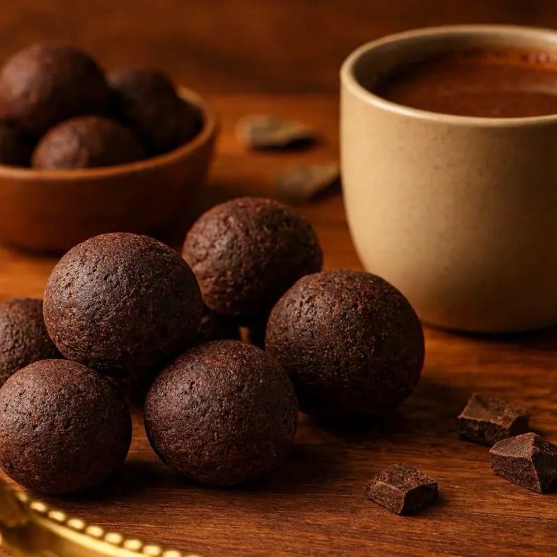 5 Pcs Haitian Chocolate Balls- Rich & Smooth Haitian Chocolate Snack