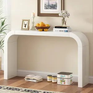 52-inch modern minimalist side table, elegant and versatile design, perfect for entryways, with a sturdy and stable frame, suitable for living rooms, hallways, and bedrooms dining deep seat lounge