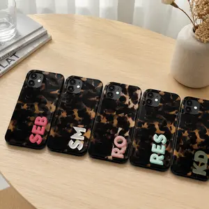 Personalized Tortoiseshell Plastic Smartphone Case Durable Protective Shockproof Cellphone Accessory for iPhone 17 17 Pro Max 17 Pro 16 15 14 13 12 11 with Lifetime Guarantee Glossy Matte Finish Rubber Casing Protector