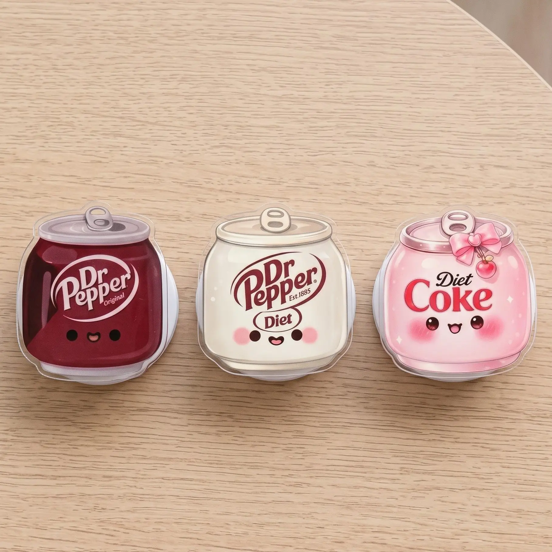 Cute Soda Can Phone Grip, Kawaii Pink Cola Phone Holder, Retro Drink Design, Acrylic Kindle Grip, Y2K Foodie Gift, Magnetic Phone Grip