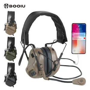 BOOIU Multifunctional Headset Tactical Earphone Noise Cancelling, Electronic Shooting & Hunting Hearing Protection, Outdoor Comfortable Phone Connection
