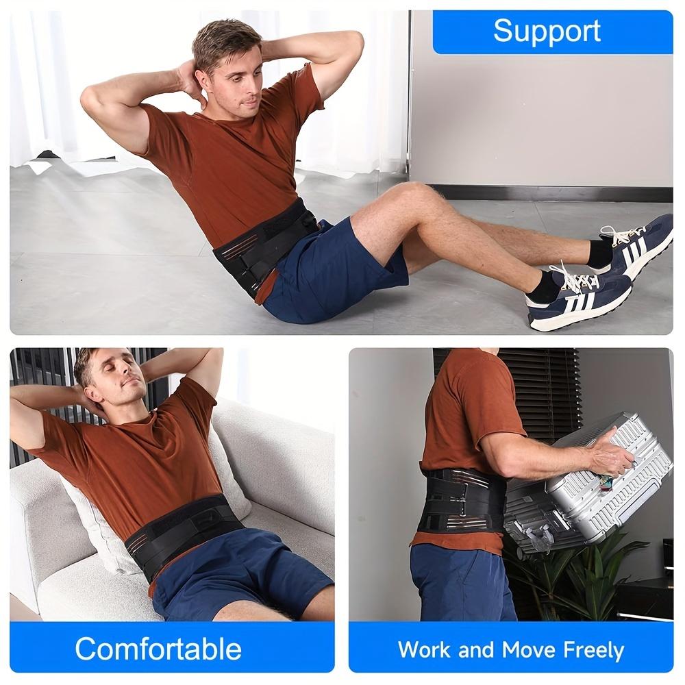 1pc Adjustable Dual Elastic Straps For Women & Men Breathable Lower Back Brace For Lower Back Support, Lumbar Support Belt With Lumbar Pad
