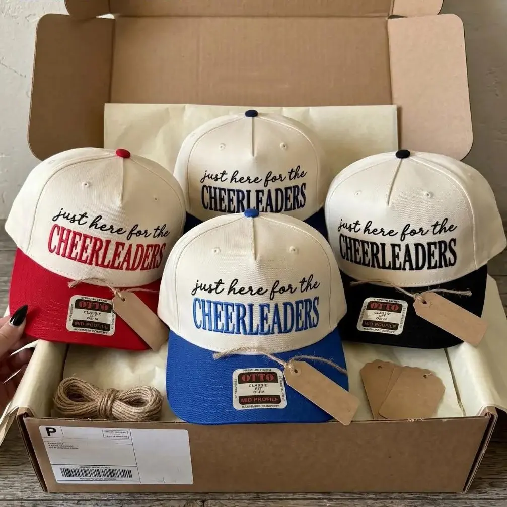 Just Here For The Cheerleaders Hat Embroidery trucker hat Unisex Hat Funny Hat Ideal Gift For Him Her Gameday Hat