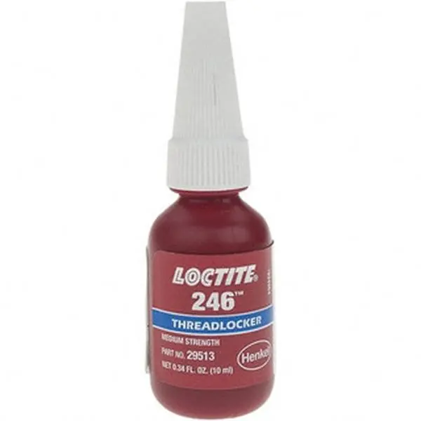Loctite Medium-Strength Blue Liquid Threadlocker, 10 mL Bottle, Series 246 196508, for Home Improvement & Building Supplies Threadlocking Applications