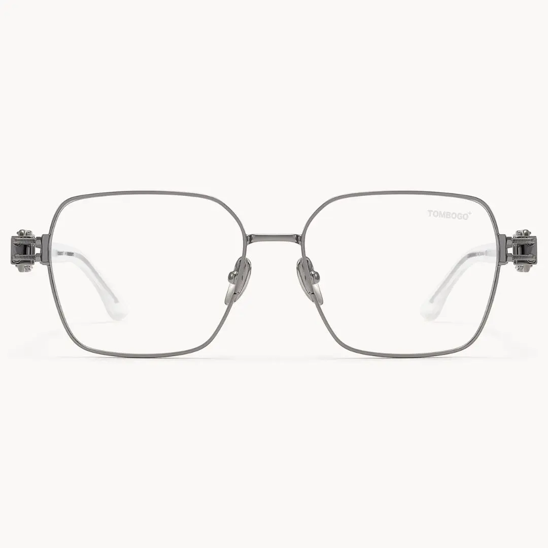 The Architect Rectangle Black Eyeglasses