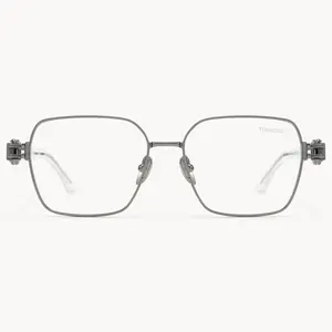 The Architect Rectangle Black Eyeglasses