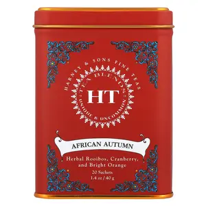 Harney & Sons HT Tea Blends, African Autumn, Caffeine-Free, 20 Sachets, 1.4 oz (40 g)
