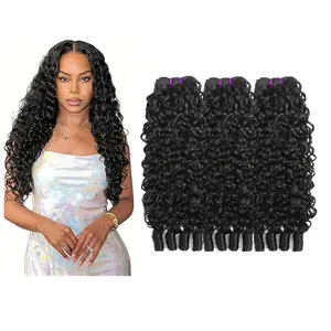 Estrella Hair【Live Only】Burmese Curly 3 Bundles Human Hair 14A Grade Unprocessed Vietnamese Virgin Hair Weave with Spiral End 3c4a Quick Weave Real Human Hair Extensions for Black Women（16~24 inch）
