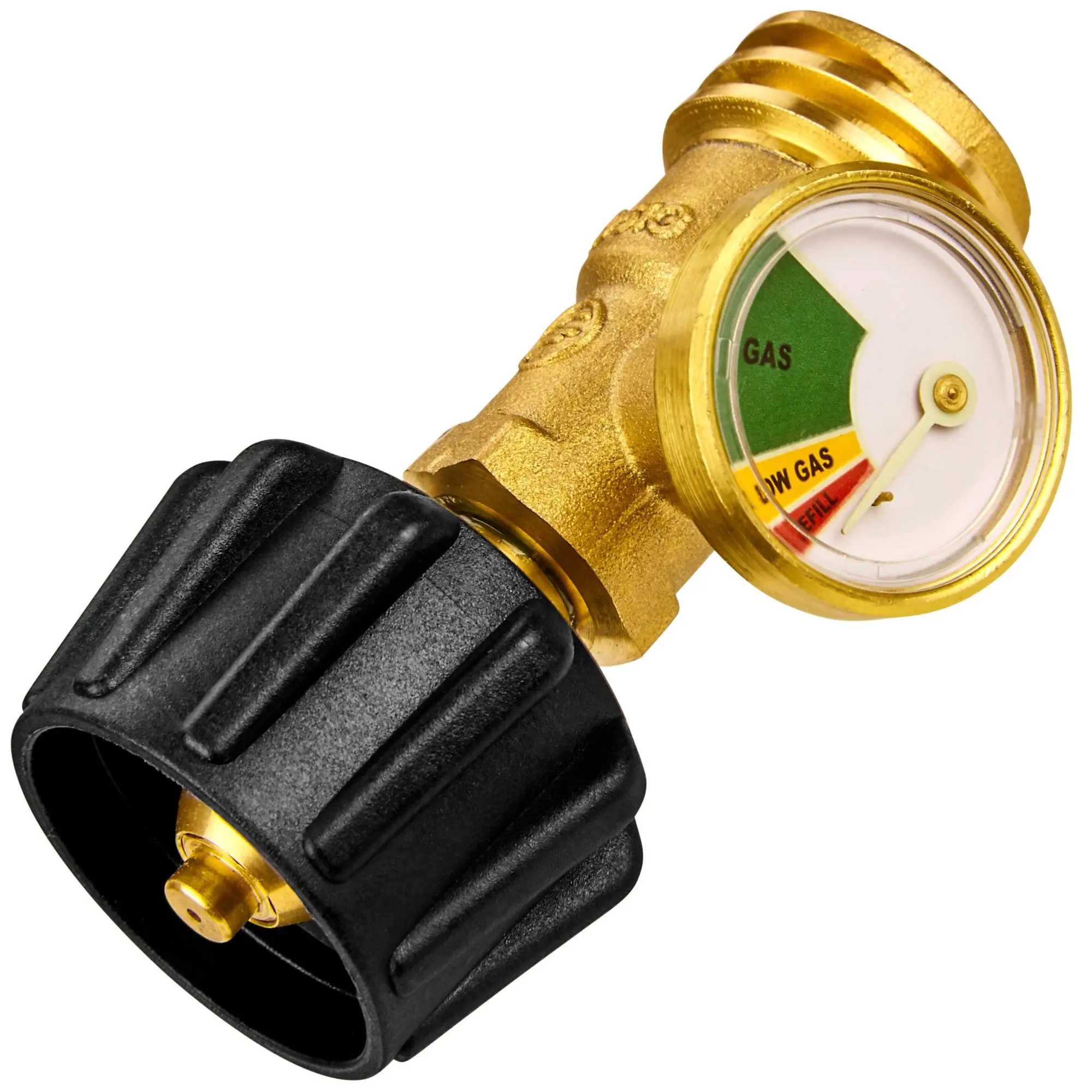 Flame King Propane Tank Gauge Level Indicator Leak Detector Gas Pressure Meter Color Coded & Glow in The Dark Universal for Cylinder, BBQ Gas Grill, RV Camper, Heater Propane Gas Tank Level Indicator