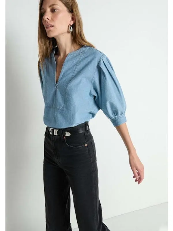 Emmett Chambray Top