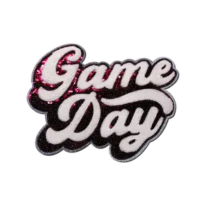 Pink "Game Day" Chenille Patch