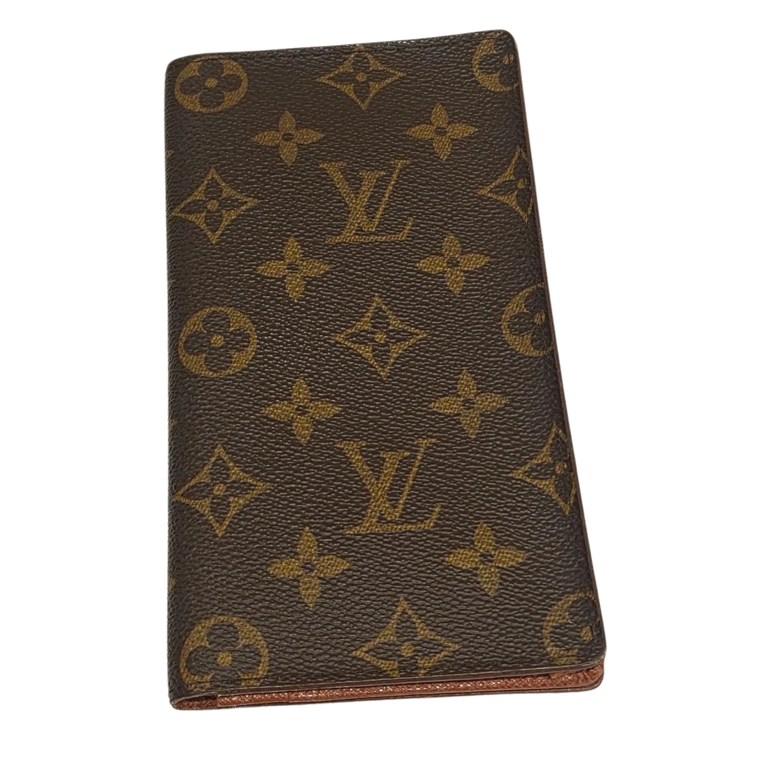 Pre-owned Louis Vuitton Leather Small Leather Goods Monogram Porte Cartes Credit Card Bifold Wallet 1994 L1051