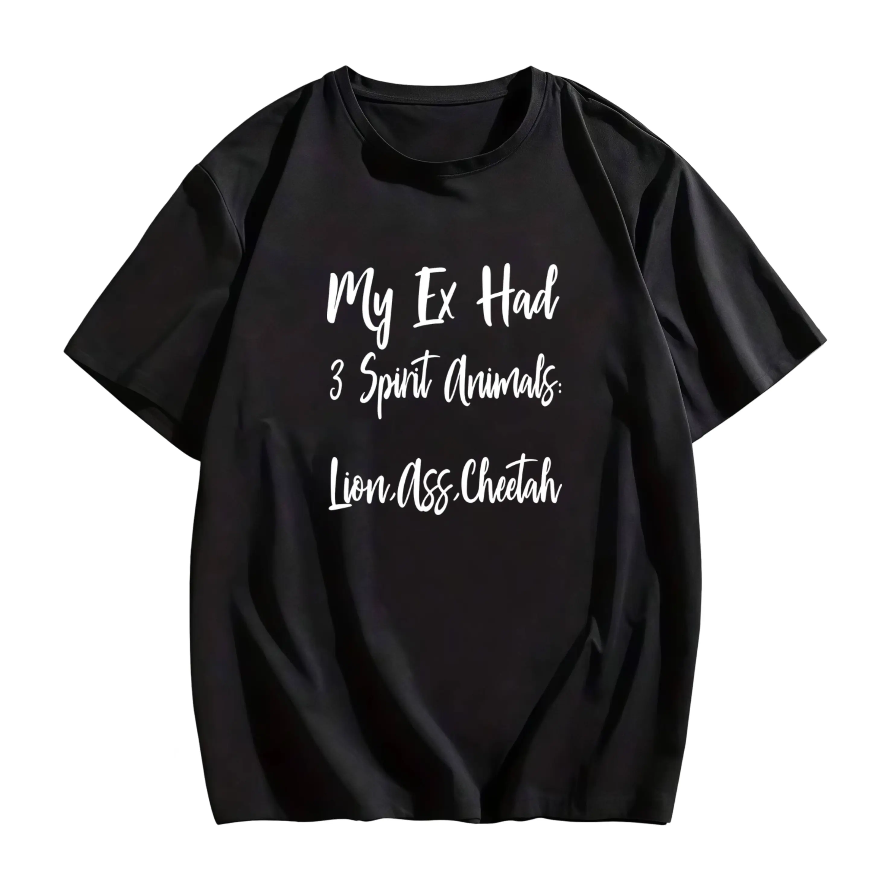 100% Cotton My Ex Has 3 Spirit Animals Ex Wife Husband Divorce Divorcee T-Shirt