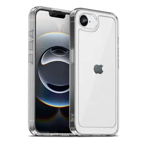 Crystal Acrylic Rugged Shockproof Phone Case For iPhone 17 Air 16 15 14 13 12 11 Pro Max 7 8 Plus SE XS MAX XR Transparent Front And Back Case