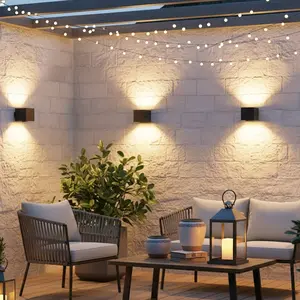 Aluminum Square Cube Wall Light, 3000k/6000k Modern LED, Indoor Outdoor Ip44, Suitable for Courtyard and Home