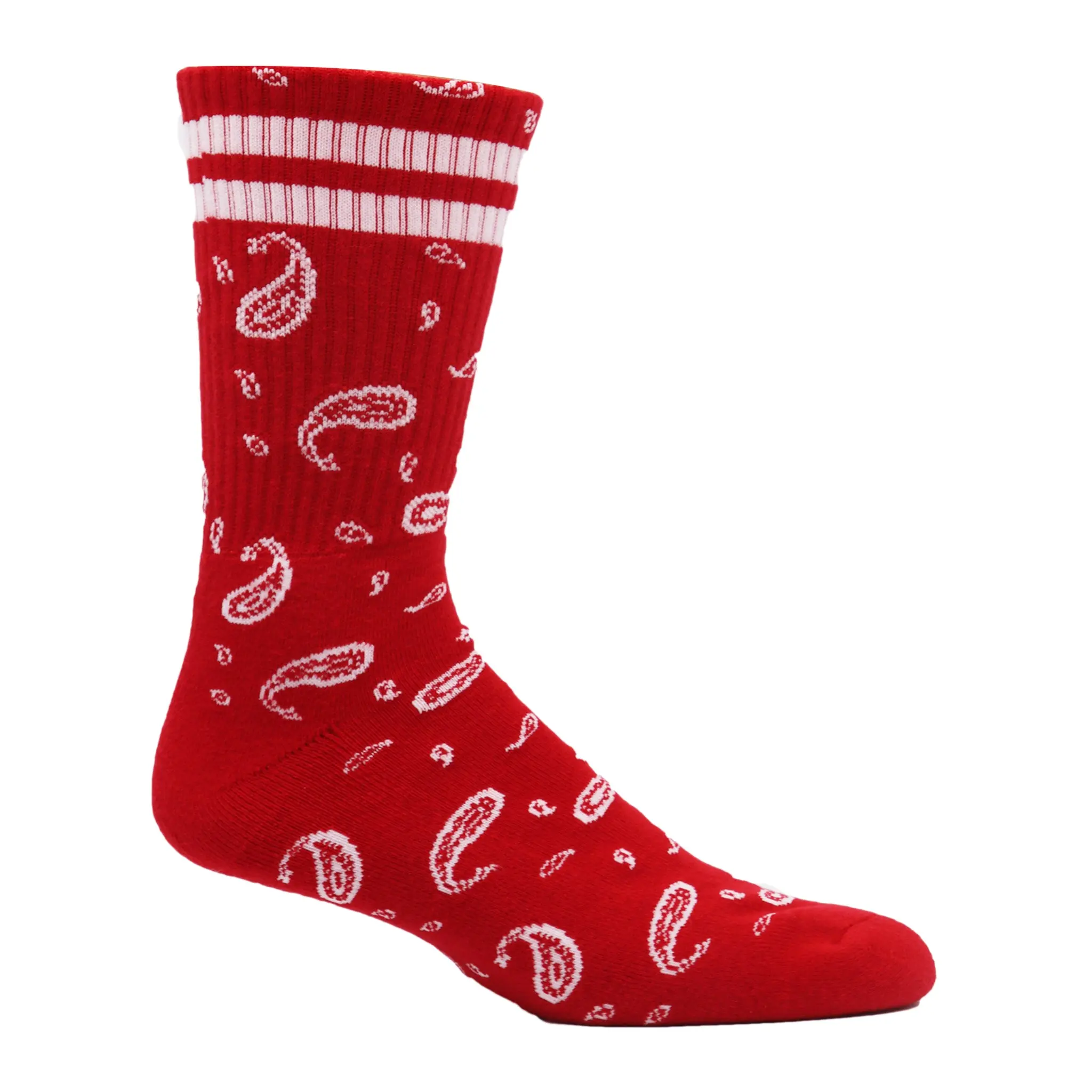 Paisley Bandana Crew Socks
