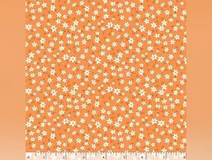 Aunt Grace Garden Variety | Orange Star Flower by Judie Rothermel for Marcus Fabrics | R351028D-ORANGE