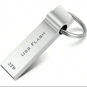 2-In-1 2TB USB 2.0 & Type-C Flash Drive - Durable Metal Case, Shockproof Memory Stick