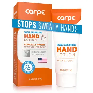 Sweat Absorbing Hand Lotion, A dermatologist-recommended smooth lotion that helps stop hand sweat, Great for hyperhidrosis (Original Eucalyptus)