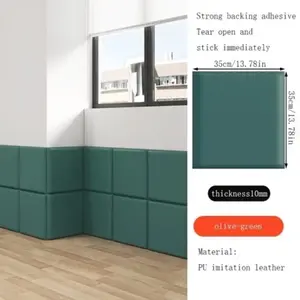 Luxury self-adhesive 3D wall sticker, 35cmx35cm, high quality faux leather soft pack wallpaper, headboard board, waterproof and anti-collision, peel and stick, suitable for bedroom living room mat pad mat sheet home decoration sticker