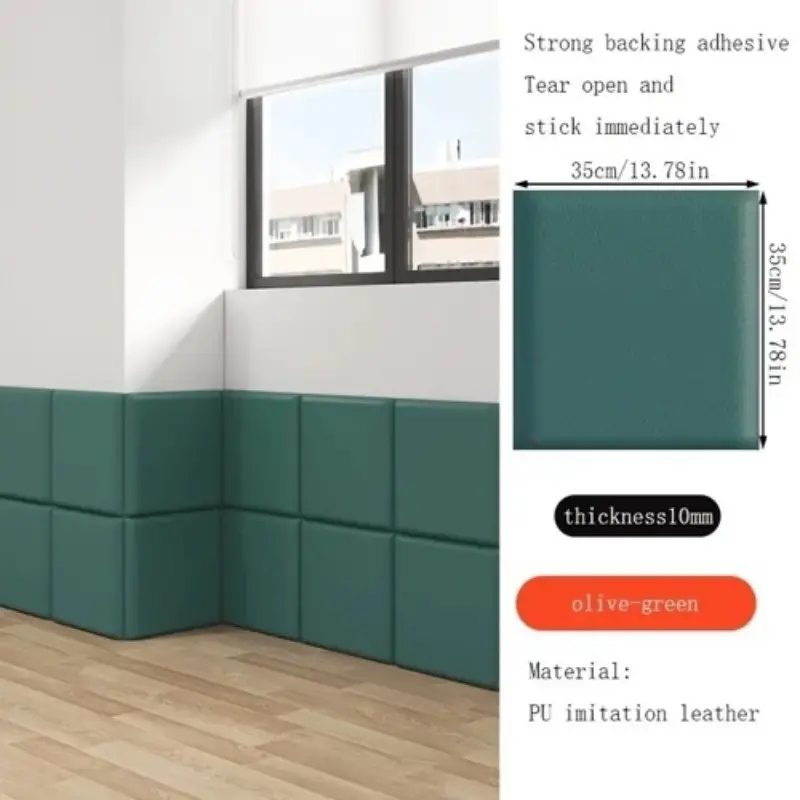Luxury self-adhesive 3D wall sticker, 35cmx35cm, high quality faux leather soft pack wallpaper, headboard board, waterproof and anti-collision, peel and stick, suitable for bedroom living room mat pad mat sheet home decoration sticker