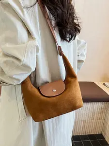 Retro Rivet Decoration Niche Design Embellished Shoulder Bag, Crescent Bag, HollowMetal Eyelet Motorcycle Style Rock Crossbody Bag, Underarm Bag, Punk Style MetalHandbag, Suitable For Music Festival Concerts, Casual Bag
