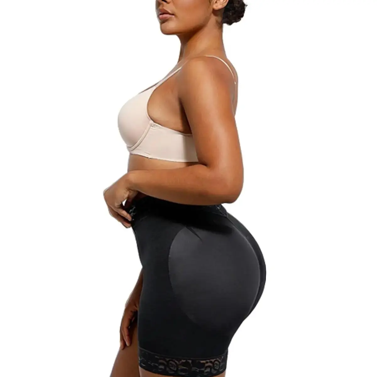 Shapellx AirSlim Mid Waist Lace Butt Enhancer Comfort Panty Cotton Shapewear Womenswear Comfortable Sales