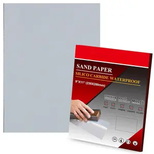 2500 Grit Sand Paper, 12 count Wet or Dry Sandpaper Assortment Sandpaper for  Metal Furniture Hand Sander Sand Paper Set Sandpaper Sheets Cut for Use 9" x 11"/12 Sheets