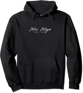 Mrs Meyer est 2021 Wedding Personalized Wife Last Name Pullover Hoodie - Jeniferdang Shop 87B0CZRXK3T6