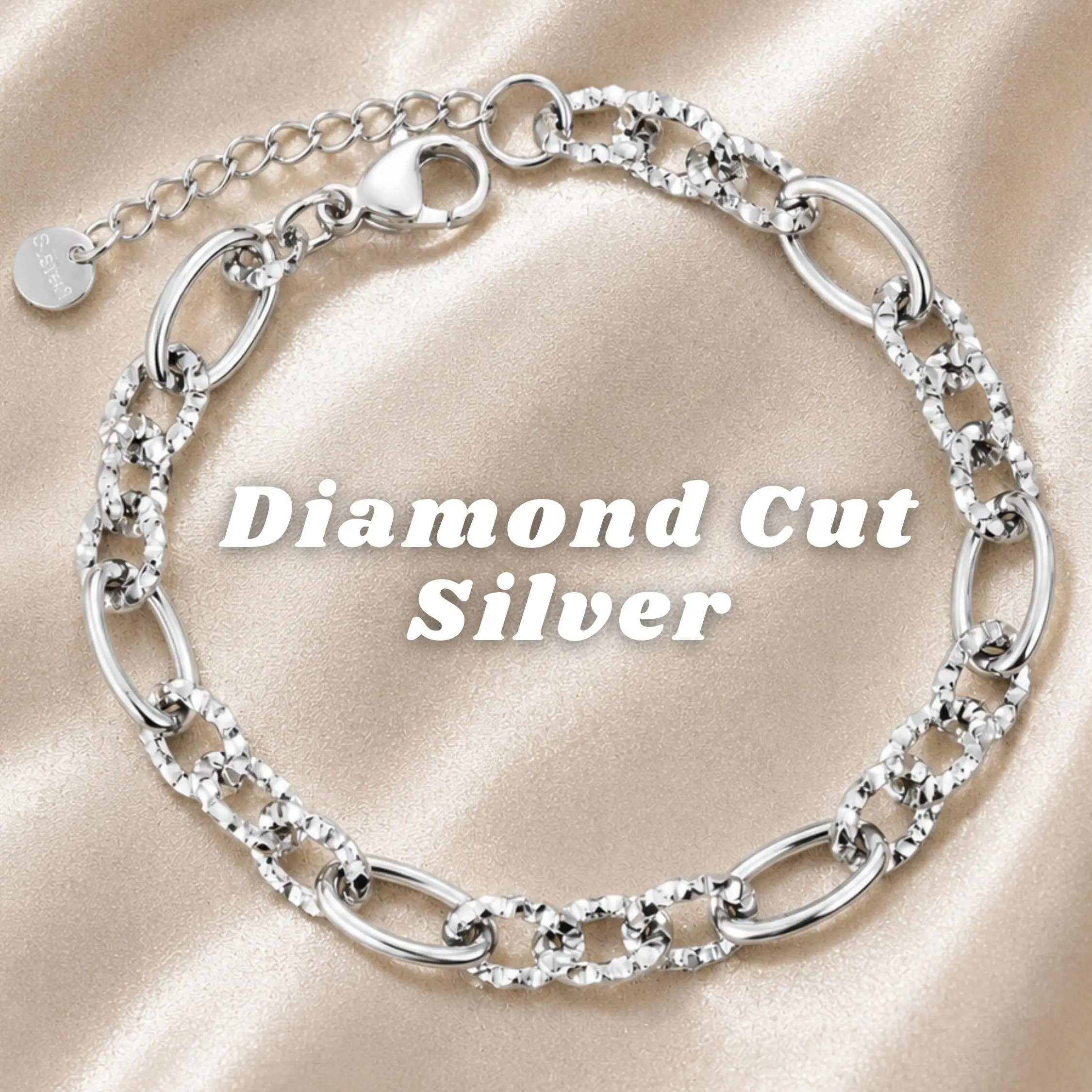 Diamond Cut Bracelet | Stainless Steel
