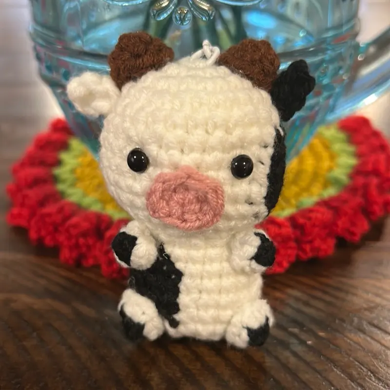 Mini llavero de vaquita