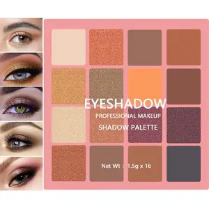 Peach Rose Gold Champagne Orange Eyeshadow Palette Women Christmas Gift, 9 Color Glitter Matte Shimmer Blendable Eye Shadow Palettes, Waterproof Highly-Pigmented Long-Lasting Korean Makeup(02# Peach) springtok