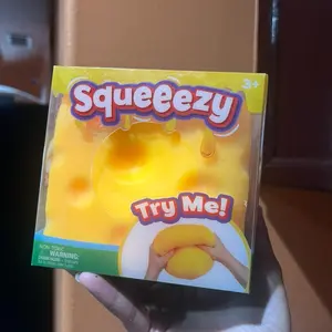 Squeeezy Jumbo Cheese Squishy Stress Relief Toy