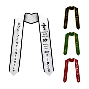 Custom Personalized Doctor of Pharmacy Graduation Stole Custom PharmD Graduation Gift Pharmacist Gift Class of 2026 (Kindly send your custom details (name, year,..) via message after placing your order)