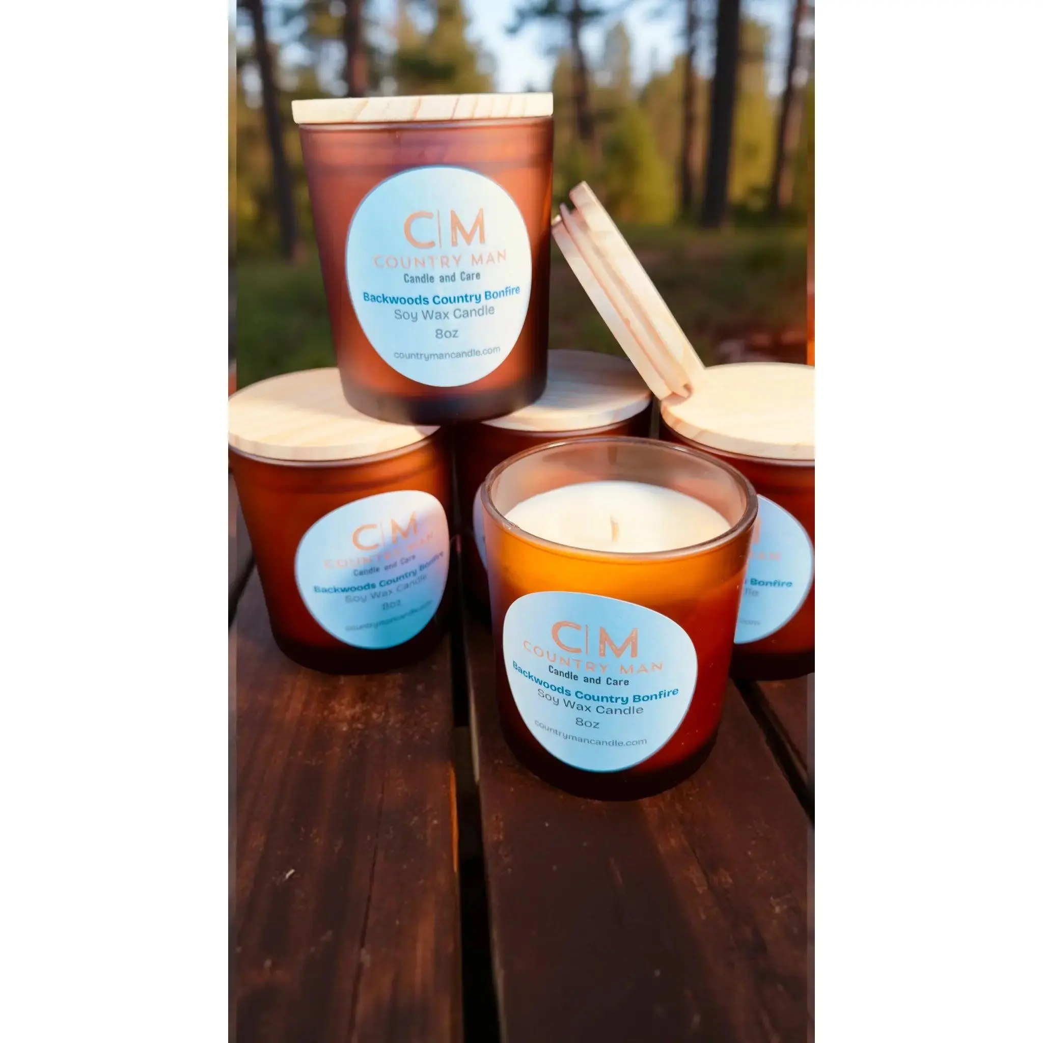 Backwoods Country Bonfire Soy Wax Candle (8oz)