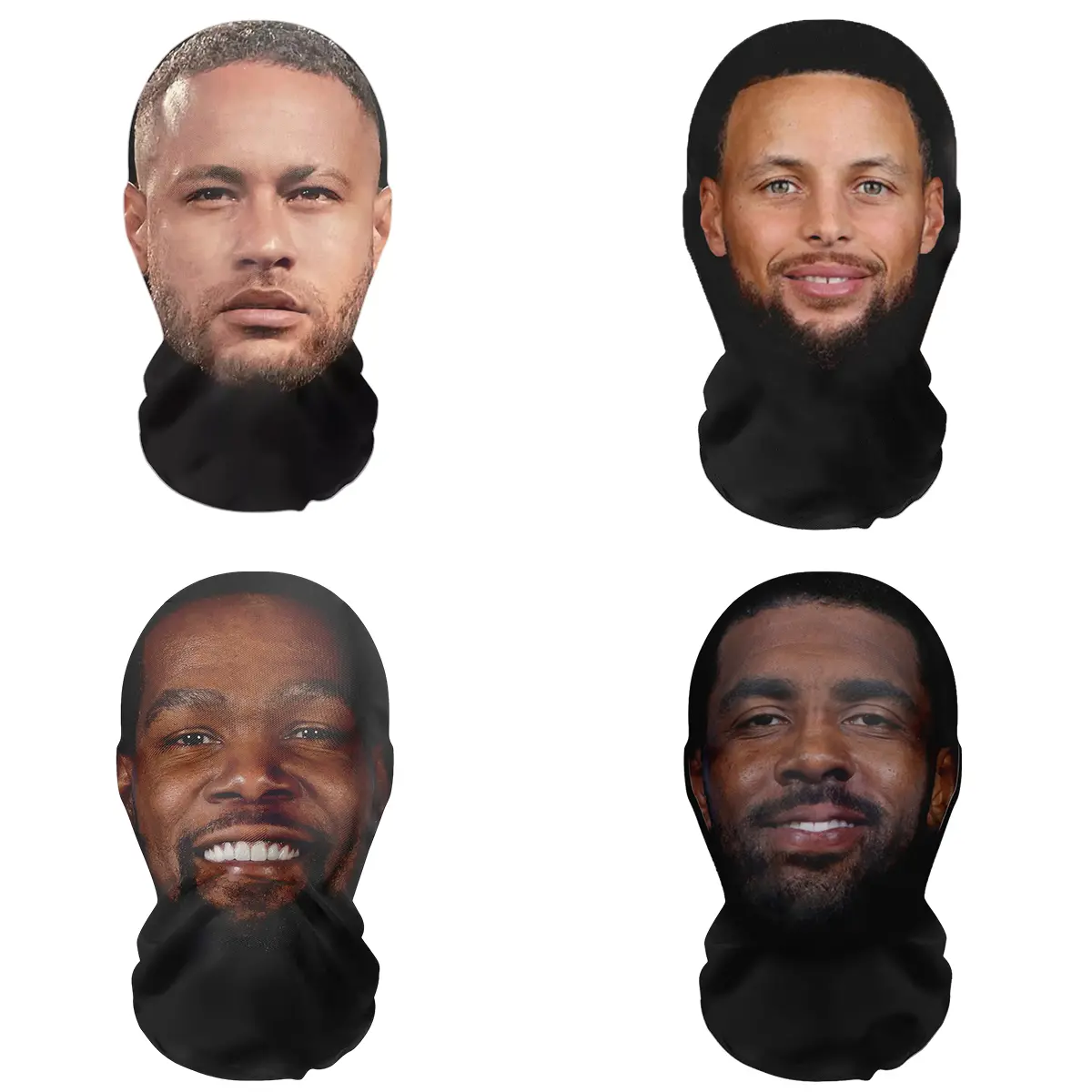 Motorcycle Protective Full Face Mesh Mask - Printed, Stretchy, Comfortable, Unique Design, Hip Hop Costume Accessory for Party Use, Accessories