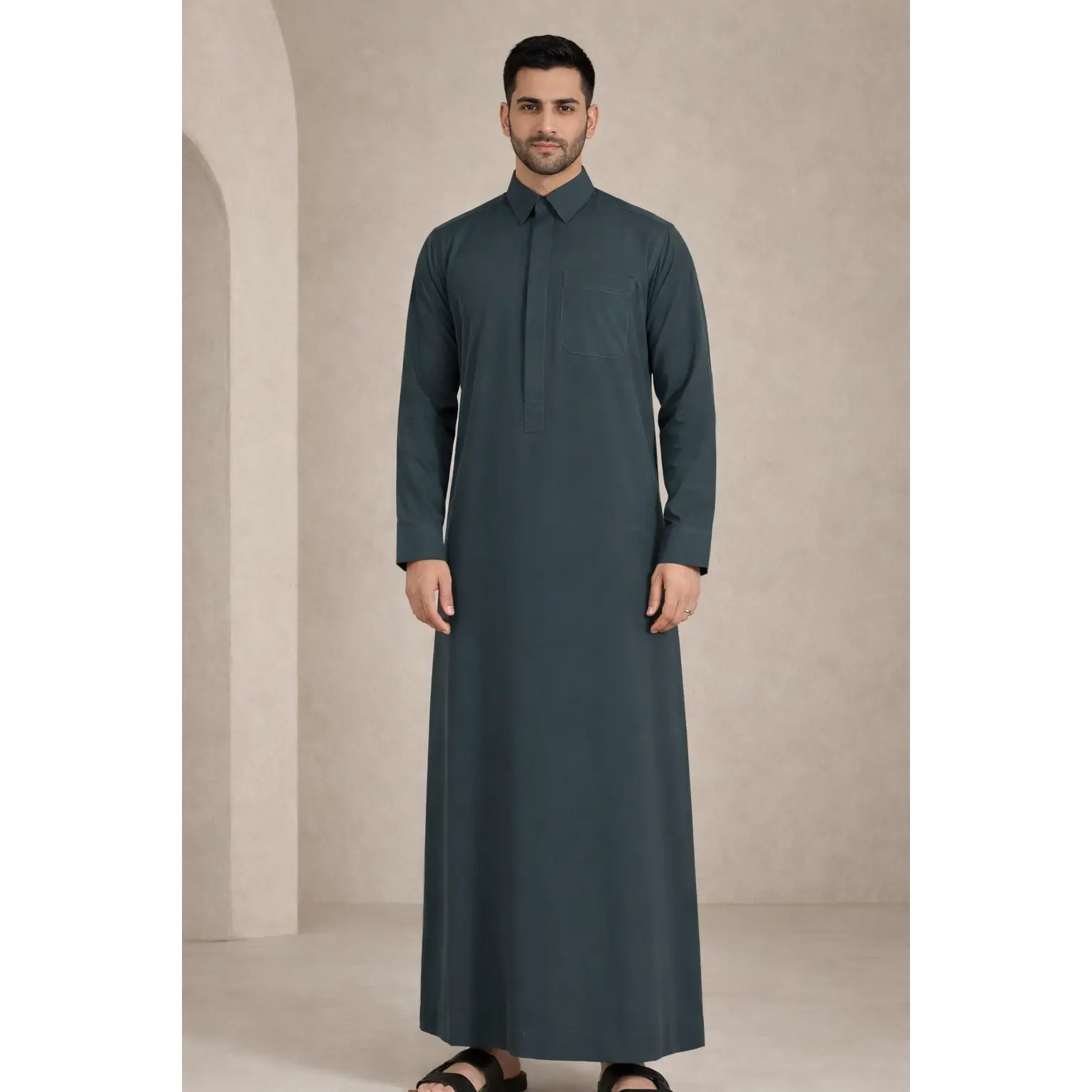 Emerald Green Qatari Thobe - Men