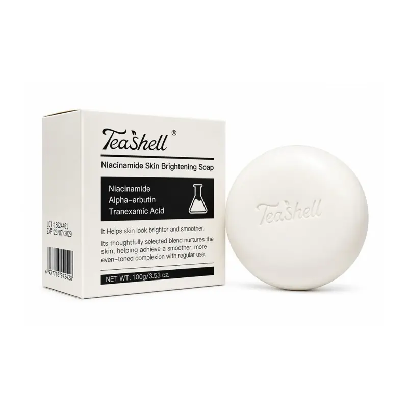 Tea Shell Niacinamide + Alpha Arbutin Cleansing Soap, 100g Tea Shell Niacinamide + Alpha Arbutin Cleansing Soap, 100g