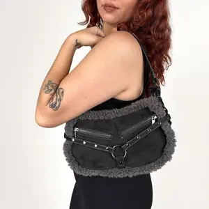 Obsidian Angel Fur Bag