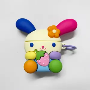 Strawberry Flower Rabbit Earphone Cover for AirPods Pro 1 2 3 4 Generation Earphone Protective Case Shockproof and Drop-proof  Bunny Protection Cover