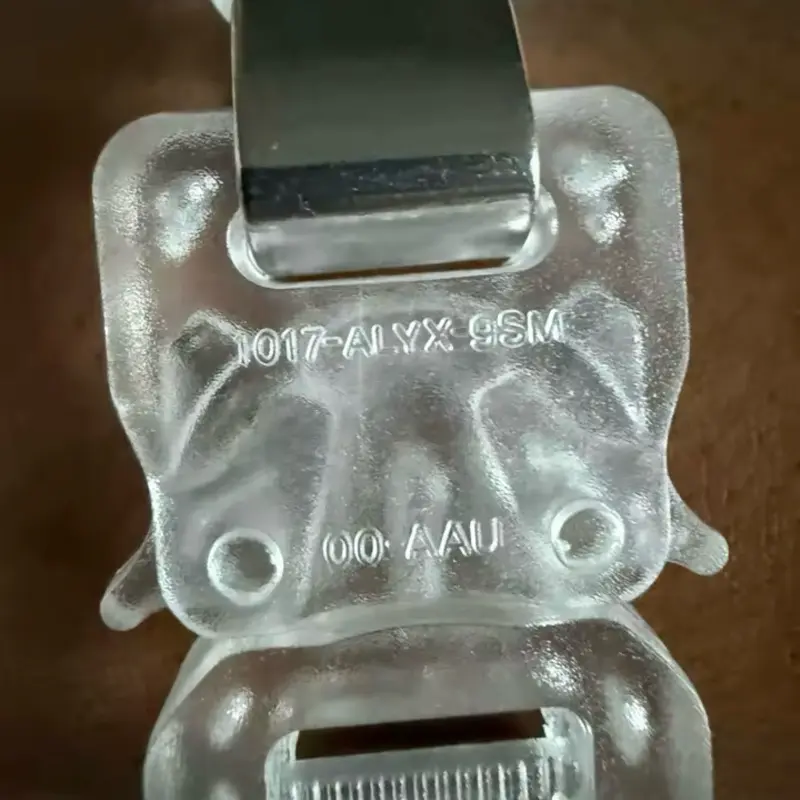 Transparent Acrylic Bracelet With Buckle
