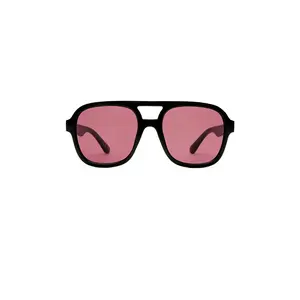 AIRE Whirlpool Sunglasses in Black & Pink Tint