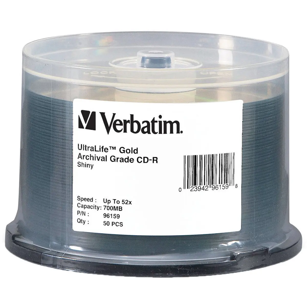 Verbatim UltraLife Gold Archival Grade CD-R, 80 Minute, 700MB 52x, 50 Pack on Spindle