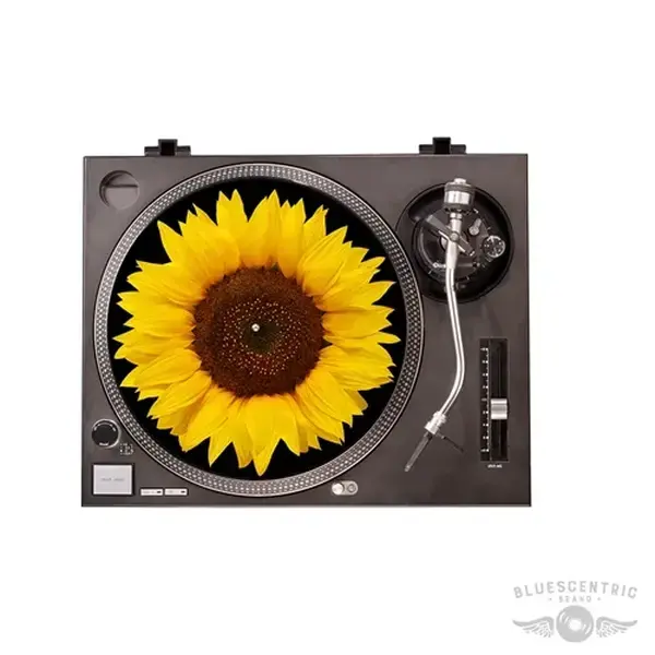 Graphic Sunflower Turntable Slip Mat