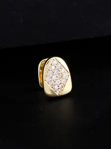 1Pc Copper Zircon Diamond Grillz, Hip Hop Rhombus Gold Teeth for Men Women Unisex #Grillz#HipHopGrillz#GoldTeeth#RapperJewelry#HipHopAccessories#ZirconGrillz#MensGrillz#StreetStyle#RapperStyle#TeethJewelry