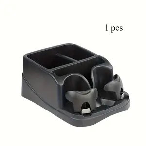 Car center console storage box, Car console organizer, with adjustable water dispenser, durable ABS plastic, ergonomic design suitable for SUVs, trucks and minivans, keep cups safe and organize accessories, vehicle organization, sturdy structure